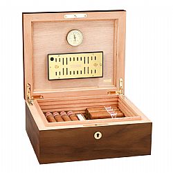 Adorini Ancona Walnut Medium Υγραντήρας Ισπανικού Κέδρου 60 Πούρων