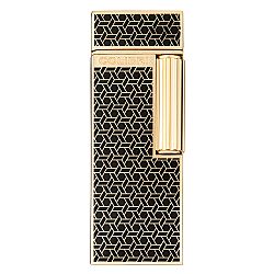 Αναπτήρας Colibri Continental Flint Black & Gold Pattern