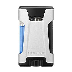 Colibri Rebel | Double Jet Flame Lighter Silver & Black