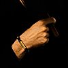 Βραχιόλι με Punch 7mm Les Fines Lames - Oscuro Gold Ring (10mm Χάντρες) Large