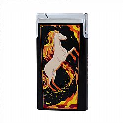 Αναπτήρας Elie Bleu J-15 Limited Edition Horse Flame Black