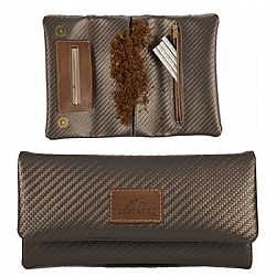 Καπνοθήκη Mestango Από Τεχνόδερμα - Carbon Silver
