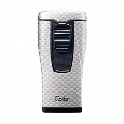 Colibri Monaco White Carbon Fiber Triple Jet Flame