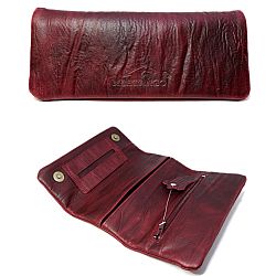 Δερμάτινη Καπνοθήκη Mestango Dark Red (καπνός με το σακουλάκι)