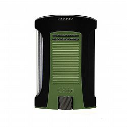Colibri Daytona Single Jet Flame Lighter Black & Green