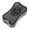 Επιτραπέζιος Αναπτήρας Winjet Real Carbon Black με Τετραπλή Jet Φλόγα