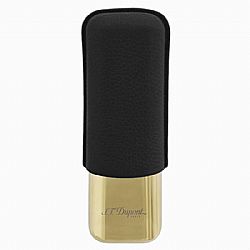Πουροθήκη S.T. Dupont Δύο Θέσεων Black Grained