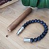 Βραχιόλι με Punch 7mm Les Fines Lames - Steel Lava (10mm Χάντρες) Large