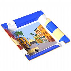 Πορσελάνινο Σταχτοδοχείο Elie Bleu Casa Cubana 4 Θέσεων