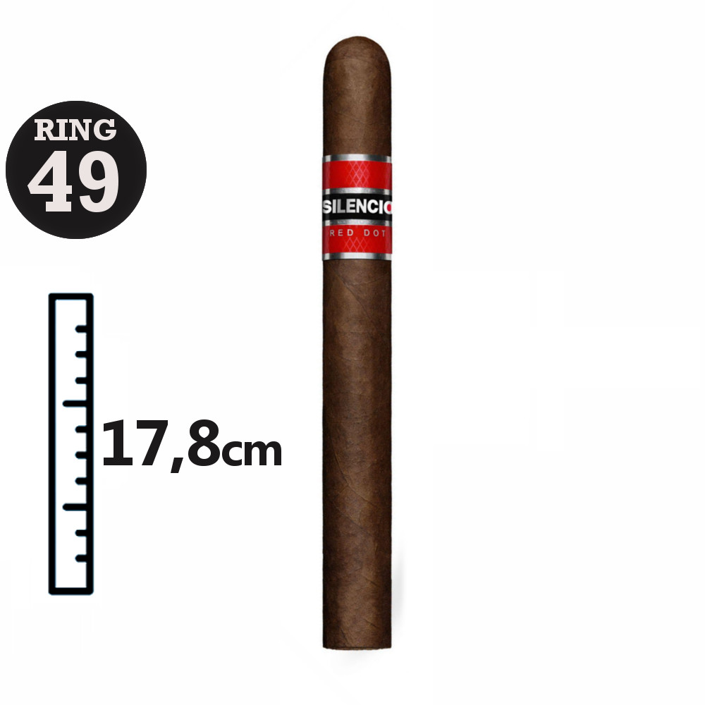 silencio red dot wrapper tobacco Robusto Cigar 5 DOMINICAN REP. SILENCIO