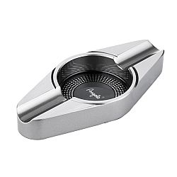 Μεταλλικό Σταχτοδοχείο Πούρων Angelo 2 Θέσεων (Silver)