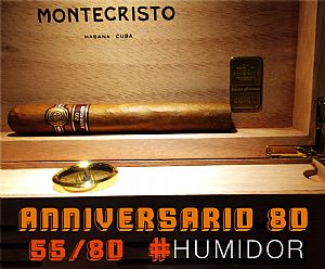 Montecristo Anniversario 80 Humidor